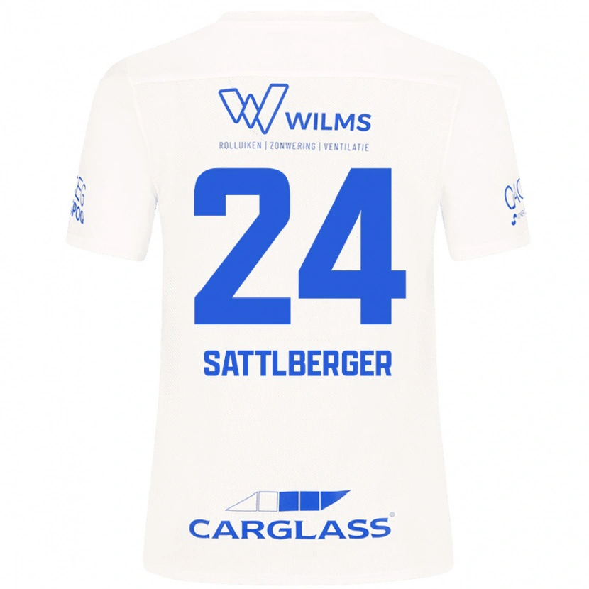 DanxenメンズNikolas Sattlberger#24白アウェイシャツ2024/25ジャージーユニフォーム