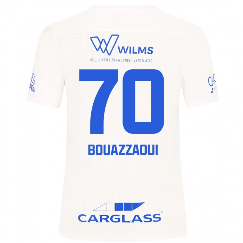 DanxenメンズIlyas Bouazzaoui#70白アウェイシャツ2024/25ジャージーユニフォーム