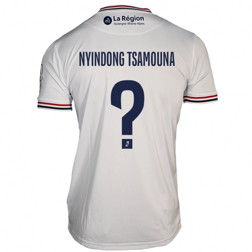 DanxenメンズJean Nyindong Tsamouna#0白アウェイシャツ2024/25ジャージーユニフォーム