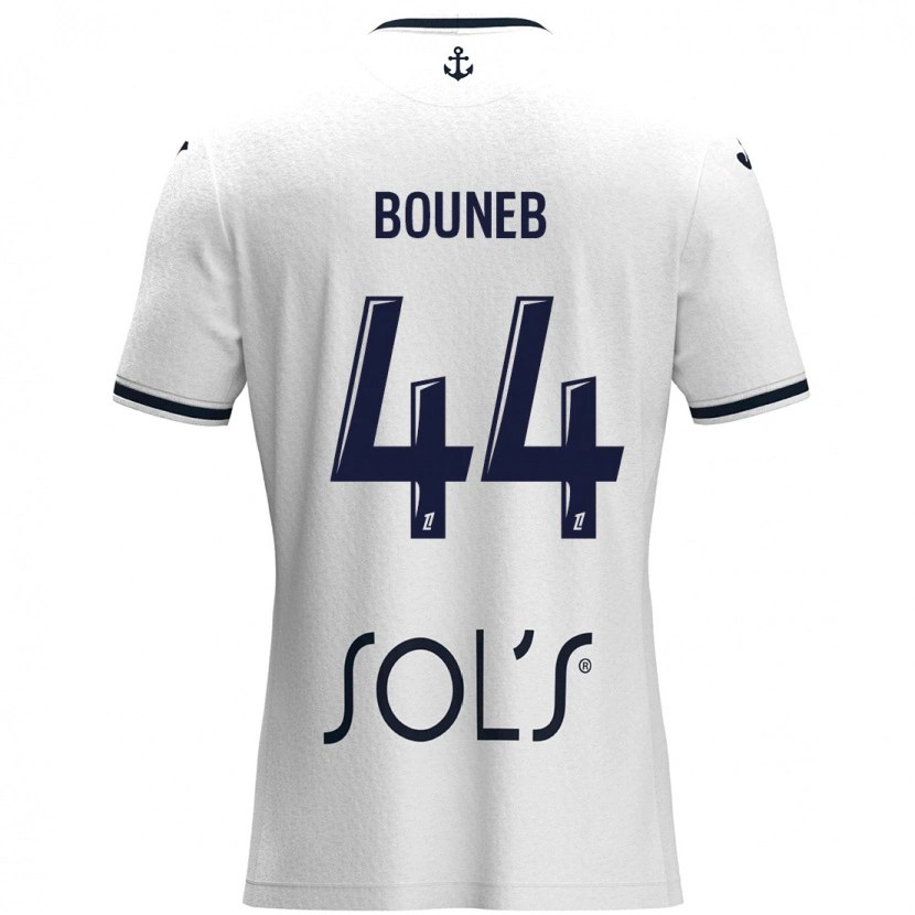 DanxenメンズIsmaïl Bouneb#44白 ダークブルーアウェイシャツ2024/25ジャージーユニフォーム