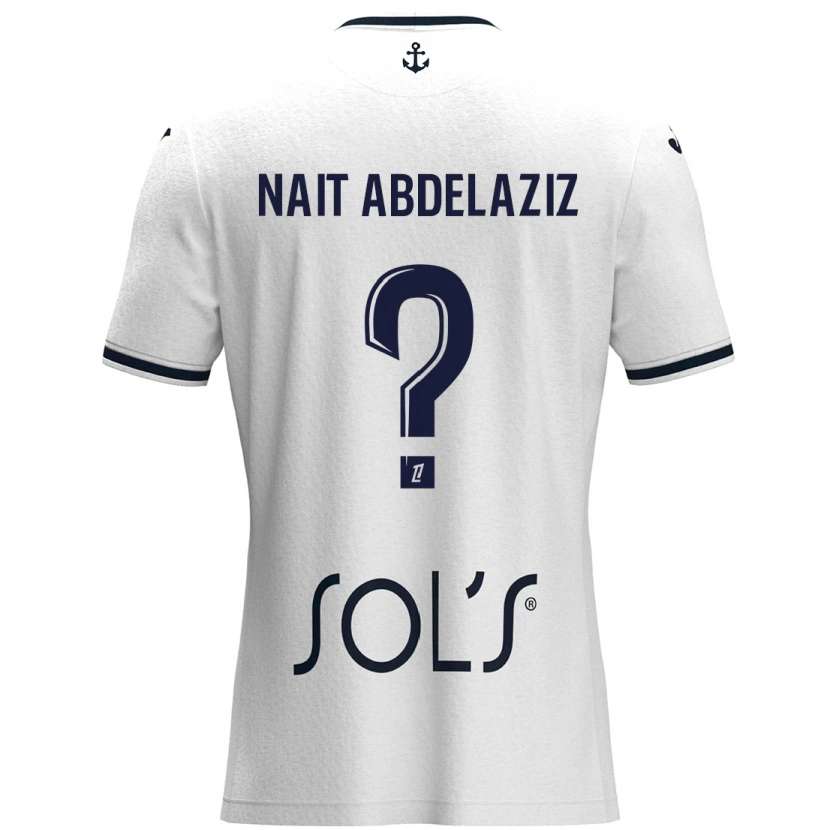 DanxenメンズElias Naït Abdelaziz#0白 ダークブルーアウェイシャツ2024/25ジャージーユニフォーム