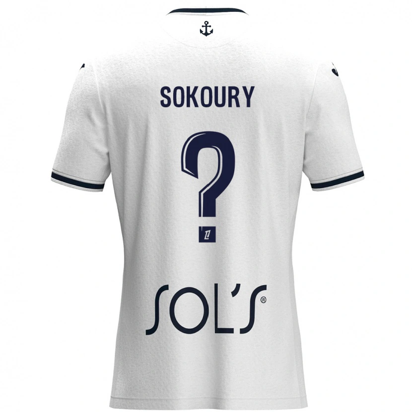 DanxenメンズJunior Sokoury#0白 ダークブルーアウェイシャツ2024/25ジャージーユニフォーム