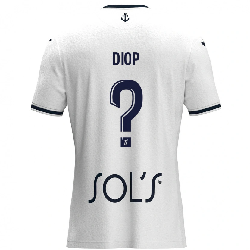 DanxenメンズDoro Diop#0白 ダークブルーアウェイシャツ2024/25ジャージーユニフォーム