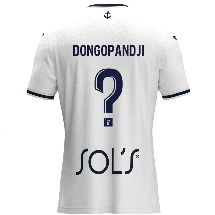 DanxenメンズHakim Dongopandji#0白 ダークブルーアウェイシャツ2024/25ジャージーユニフォーム