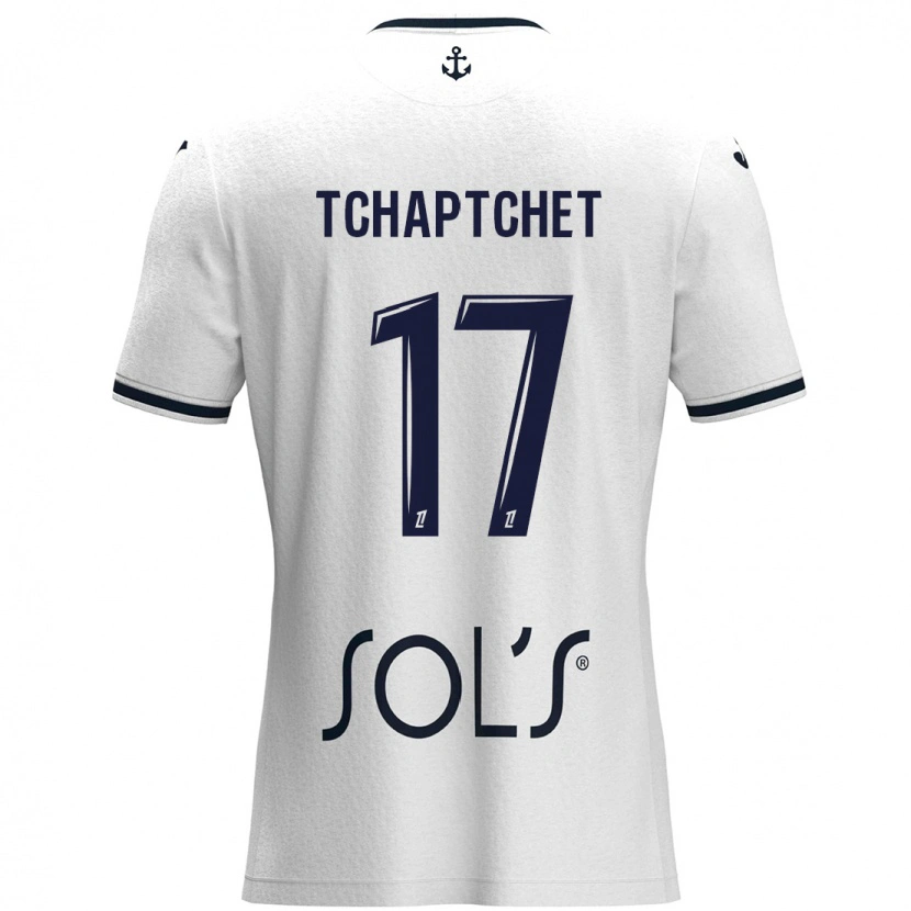 DanxenメンズChanel Tchaptchet#17白 ダークブルーアウェイシャツ2024/25ジャージーユニフォーム