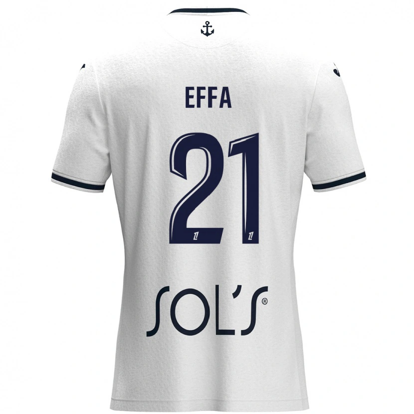 DanxenメンズChancelle Effa Effa#21白 ダークブルーアウェイシャツ2024/25ジャージーユニフォーム
