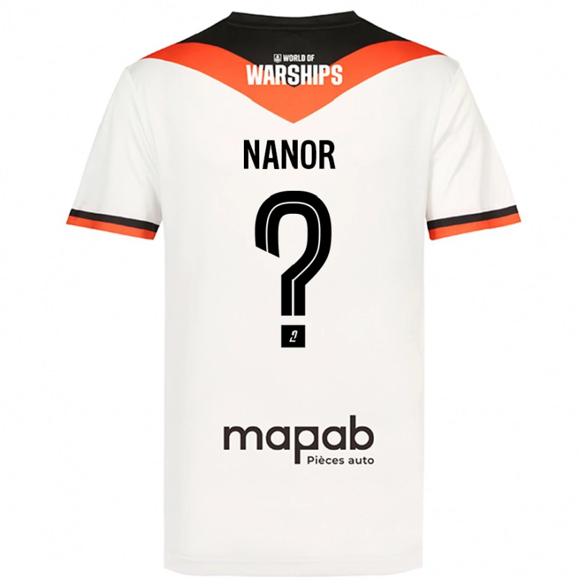 DanxenメンズEnzo Nanor#0白アウェイシャツ2024/25ジャージーユニフォーム