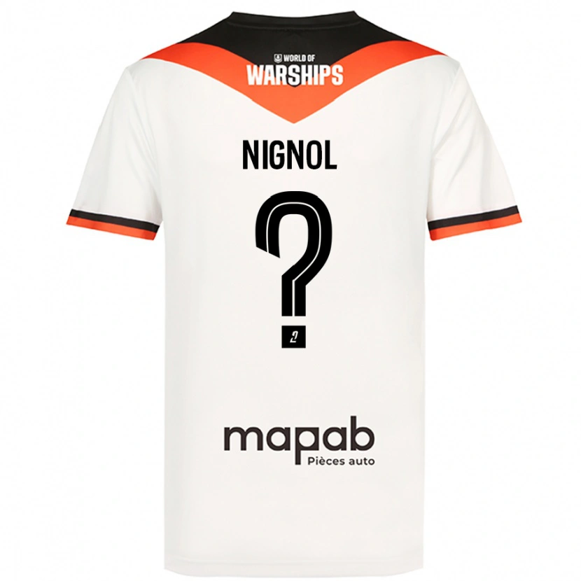 DanxenメンズVincent Nignol#0白アウェイシャツ2024/25ジャージーユニフォーム