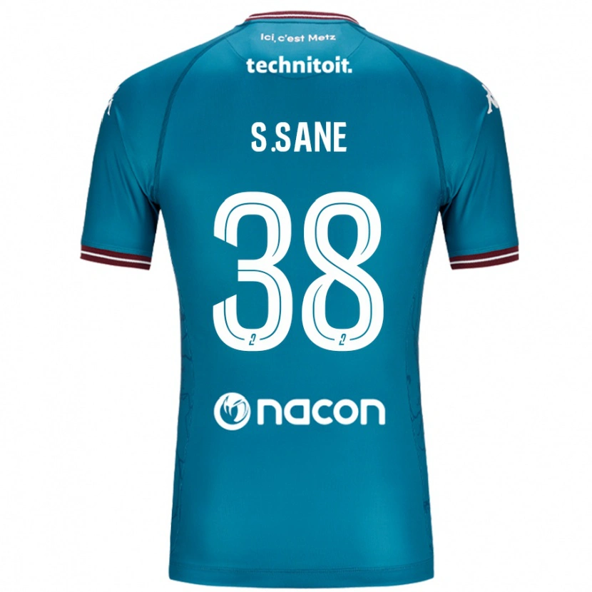 DanxenメンズSadibou Sané#38ペトロールブルーアウェイシャツ2024/25ジャージーユニフォーム