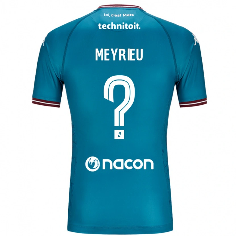 DanxenメンズDelano Meyrieu#0ペトロールブルーアウェイシャツ2024/25ジャージーユニフォーム