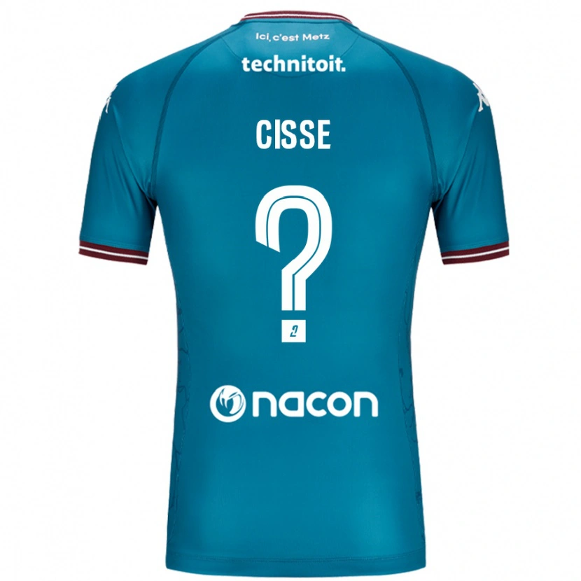 DanxenメンズMouhamadou Cisse#0ペトロールブルーアウェイシャツ2024/25ジャージーユニフォーム