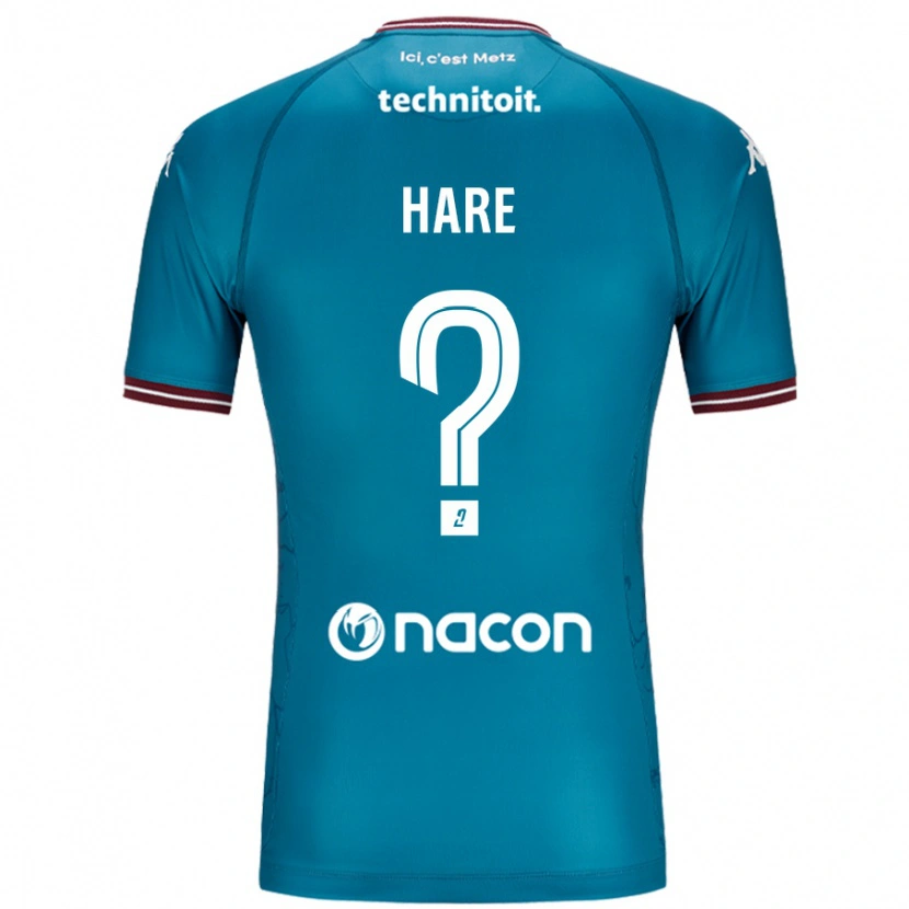 DanxenメンズHugo Hare#0ペトロールブルーアウェイシャツ2024/25ジャージーユニフォーム