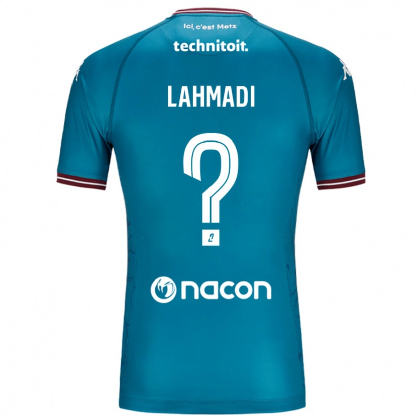 DanxenメンズMehdi Lahmadi#0ペトロールブルーアウェイシャツ2024/25ジャージーユニフォーム