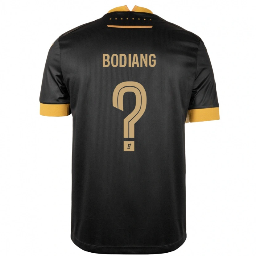 DanxenメンズMoutanabi Bodiang#0ブラック ブラウンアウェイシャツ2024/25ジャージーユニフォーム