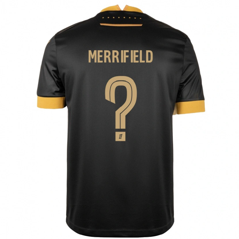 DanxenメンズLoan Merrifield#0ブラック ブラウンアウェイシャツ2024/25ジャージーユニフォーム