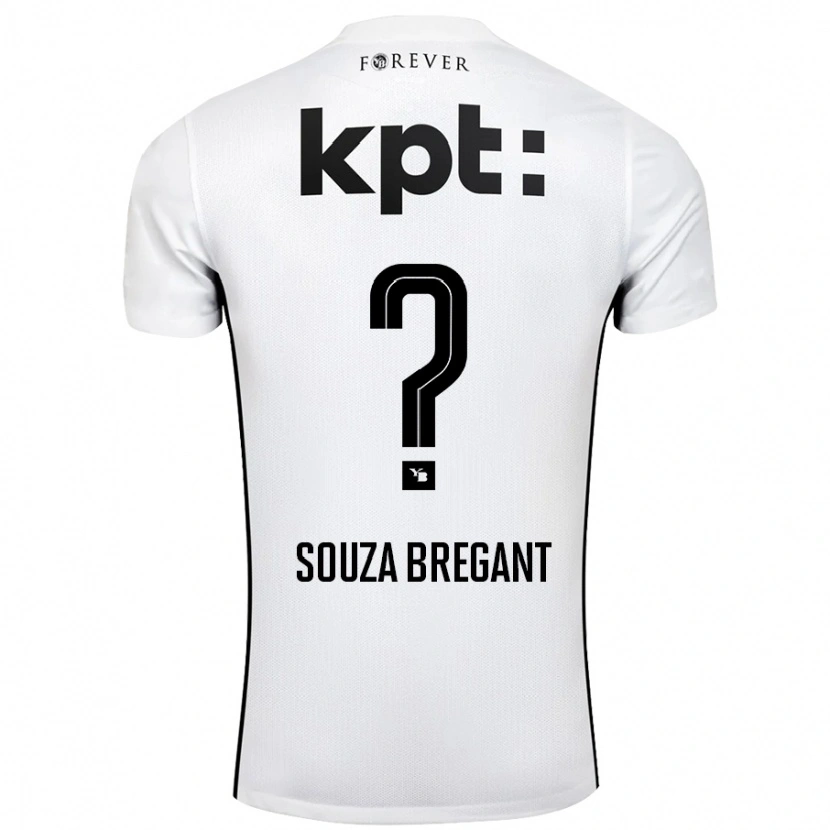 DanxenメンズPietro Souza Bregant#0白 黒アウェイシャツ2024/25ジャージーユニフォーム
