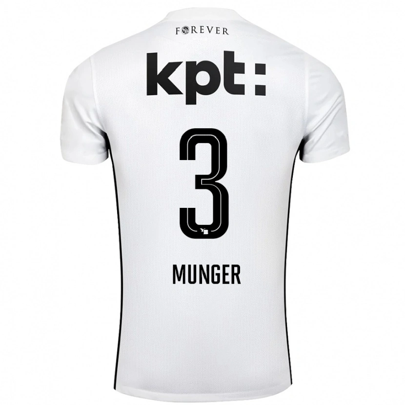 DanxenメンズNoa Münger#3白 黒アウェイシャツ2024/25ジャージーユニフォーム
