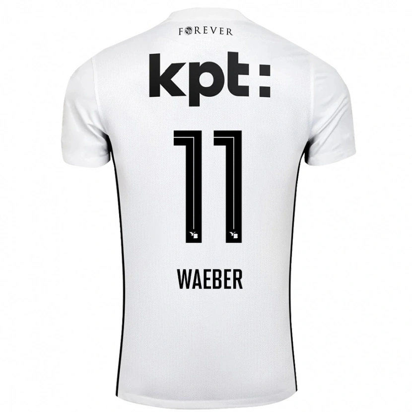 DanxenメンズStéphanie Waeber#11白 黒アウェイシャツ2024/25ジャージーユニフォーム