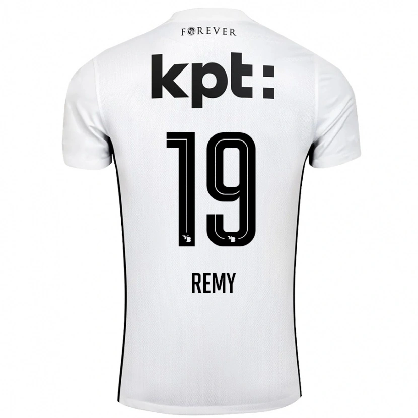 DanxenメンズAudrey Remy#19白 黒アウェイシャツ2024/25ジャージーユニフォーム
