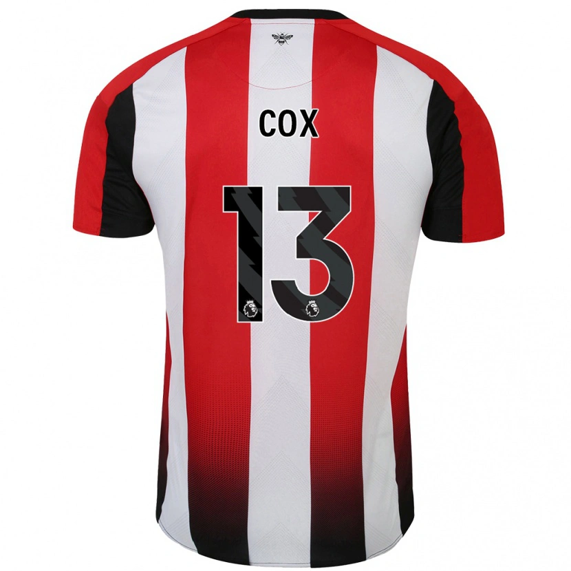 DanxenレディースMatthew Cox#13赤 白ホームシャツ2024/25ジャージーユニフォーム