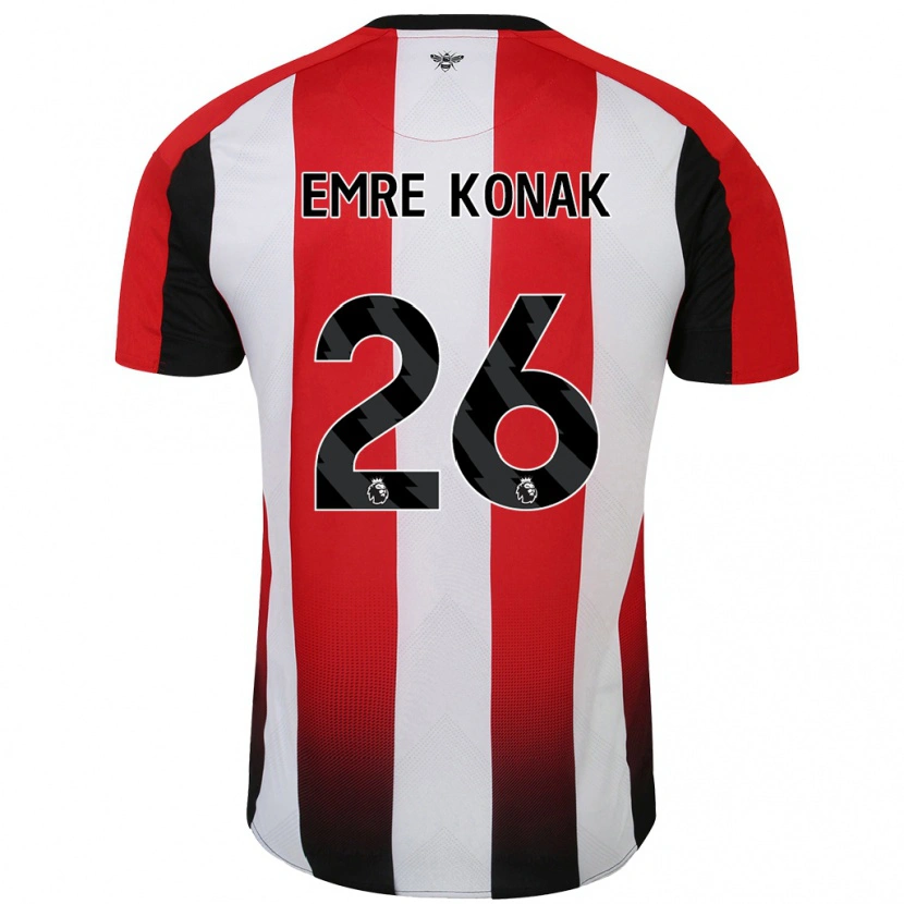 DanxenレディースYunus Emre Konak#26赤 白ホームシャツ2024/25ジャージーユニフォーム