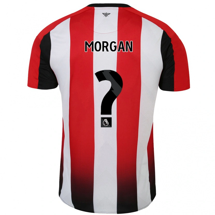 DanxenレディースIwan Morgan#0赤 白ホームシャツ2024/25ジャージーユニフォーム