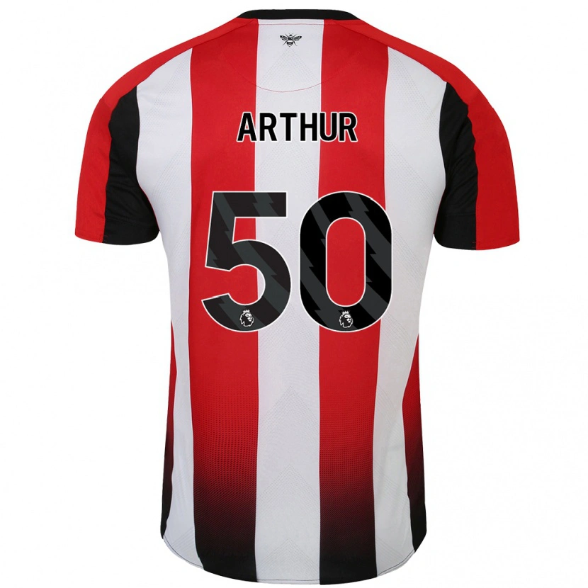 DanxenレディースBenjamin Arthur#50赤 白ホームシャツ2024/25ジャージーユニフォーム