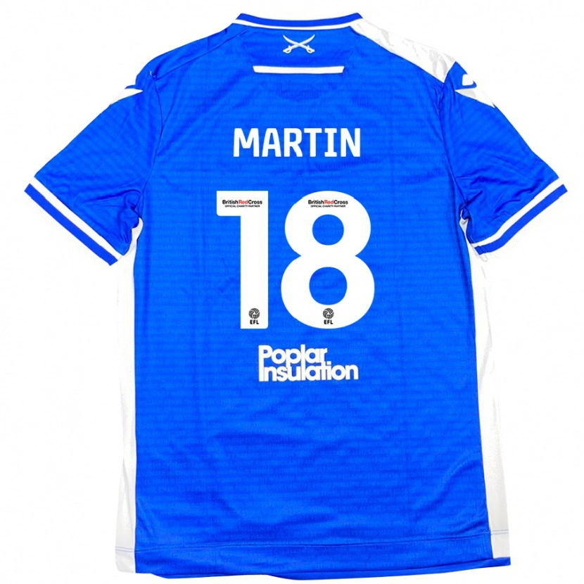 DanxenレディースChris Martin#18ブルーホワイトホームシャツ2024/25ジャージーユニフォーム
