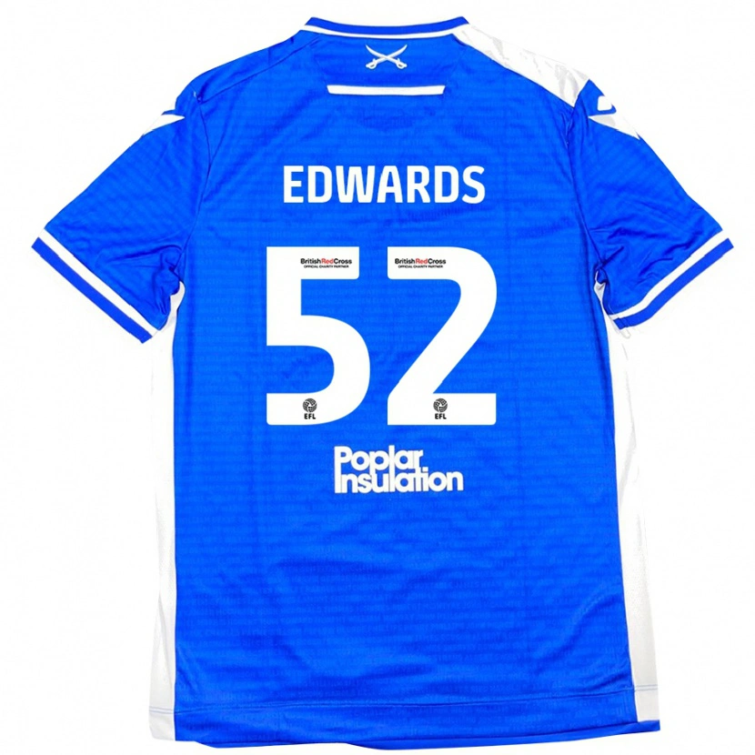 DanxenレディースMax Edwards#52ブルーホワイトホームシャツ2024/25ジャージーユニフォーム