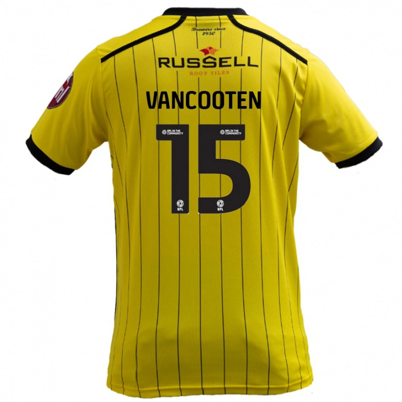 Danxenレディーステレンス・ヴァンクーテン#15黄ホームシャツ2024/25ジャージーユニフォーム