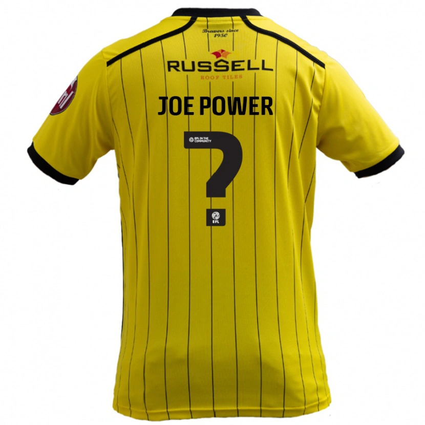 DanxenレディースJohn Joe Power#0黄ホームシャツ2024/25ジャージーユニフォーム