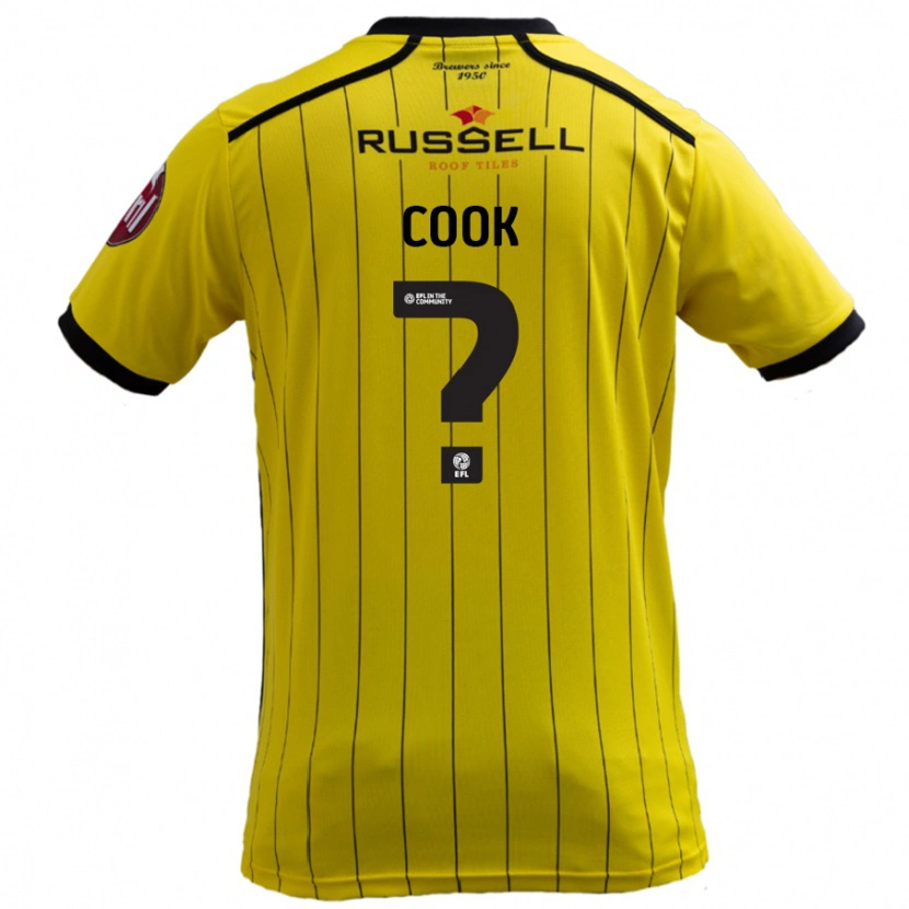 DanxenレディースSpencer Cook#0黄ホームシャツ2024/25ジャージーユニフォーム