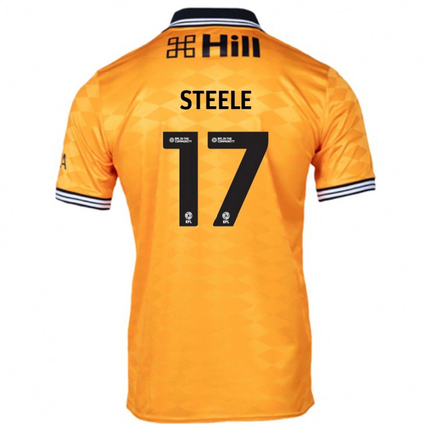 DanxenレディースFran Steele#17オレンジホームシャツ2024/25ジャージーユニフォーム