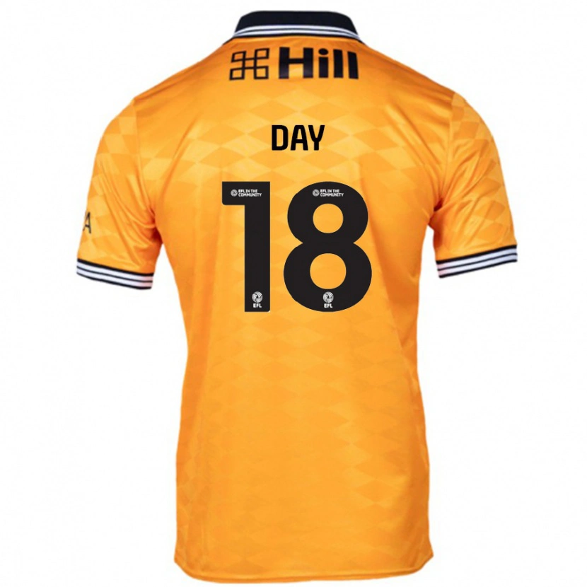 DanxenレディースNiamh Day#18オレンジホームシャツ2024/25ジャージーユニフォーム