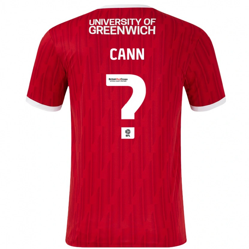 DanxenレディースEthan Cann#0赤 白ホームシャツ2024/25ジャージーユニフォーム