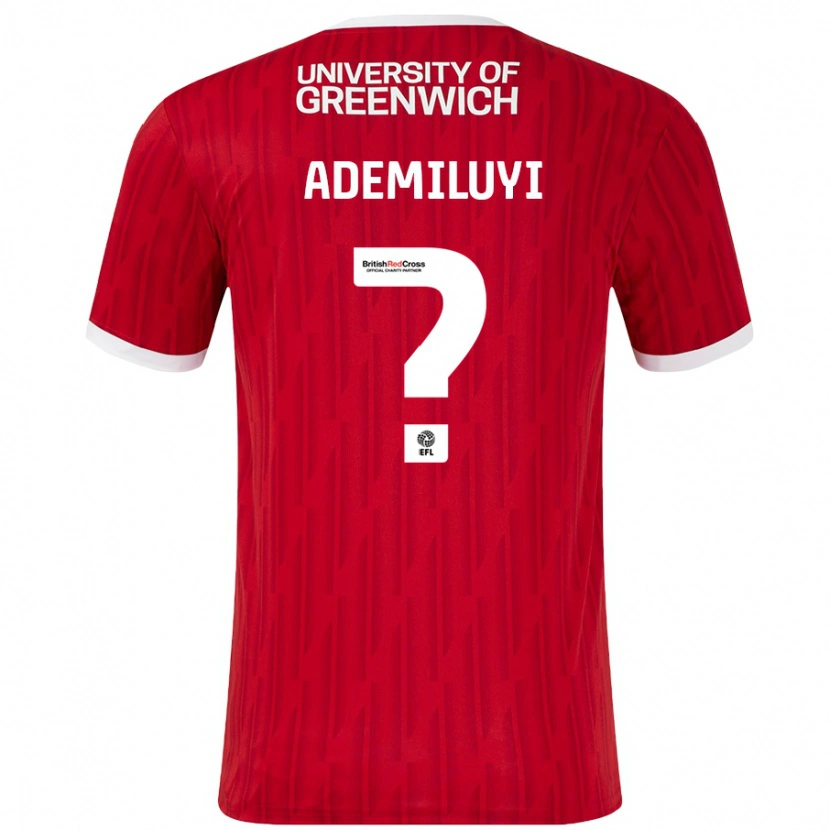DanxenレディースPrincess Ademiluyi#0赤 白ホームシャツ2024/25ジャージーユニフォーム
