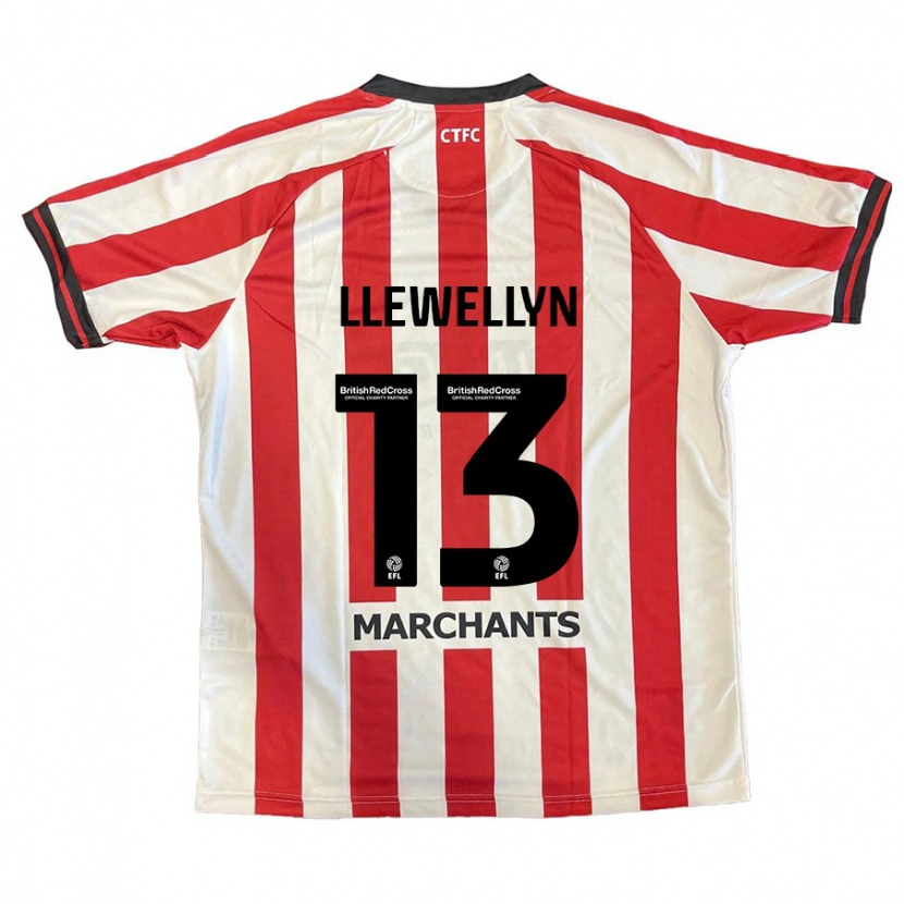 DanxenレディースFfion Llewellyn#13赤 白ホームシャツ2024/25ジャージーユニフォーム