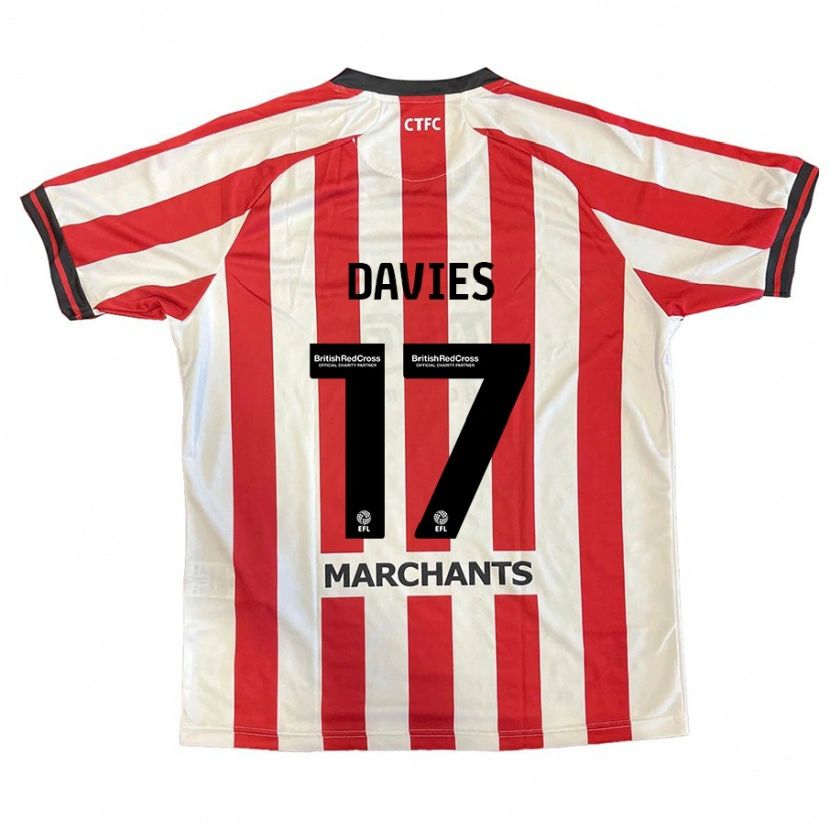 DanxenレディースAnnabel Davies#17赤 白ホームシャツ2024/25ジャージーユニフォーム