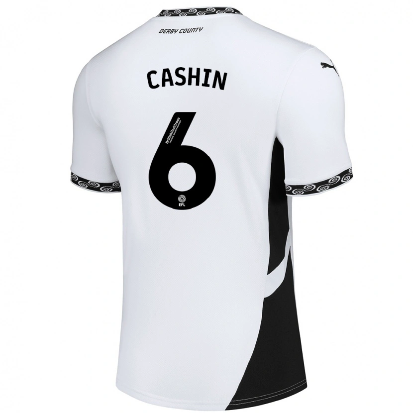 DanxenレディースEiran Cashin#6白 黒ホームシャツ2024/25ジャージーユニフォーム