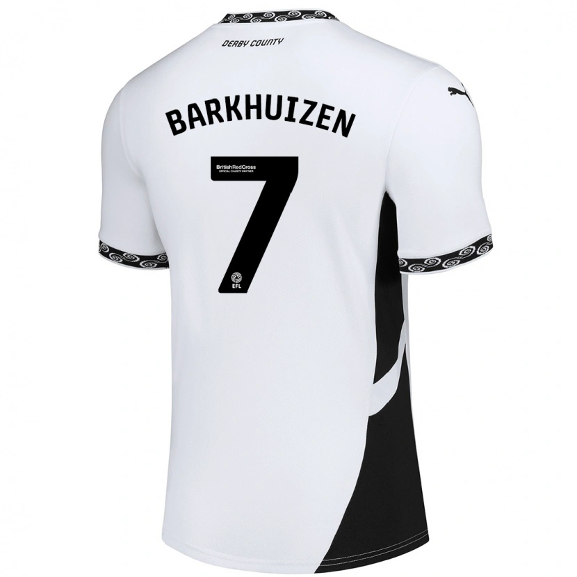 Danxenレディーストム・バークハイゼン#7白 黒ホームシャツ2024/25ジャージーユニフォーム