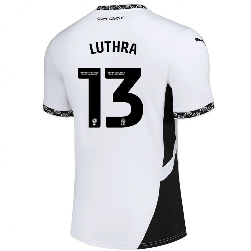 DanxenレディースRohan Luthra#13白 黒ホームシャツ2024/25ジャージーユニフォーム