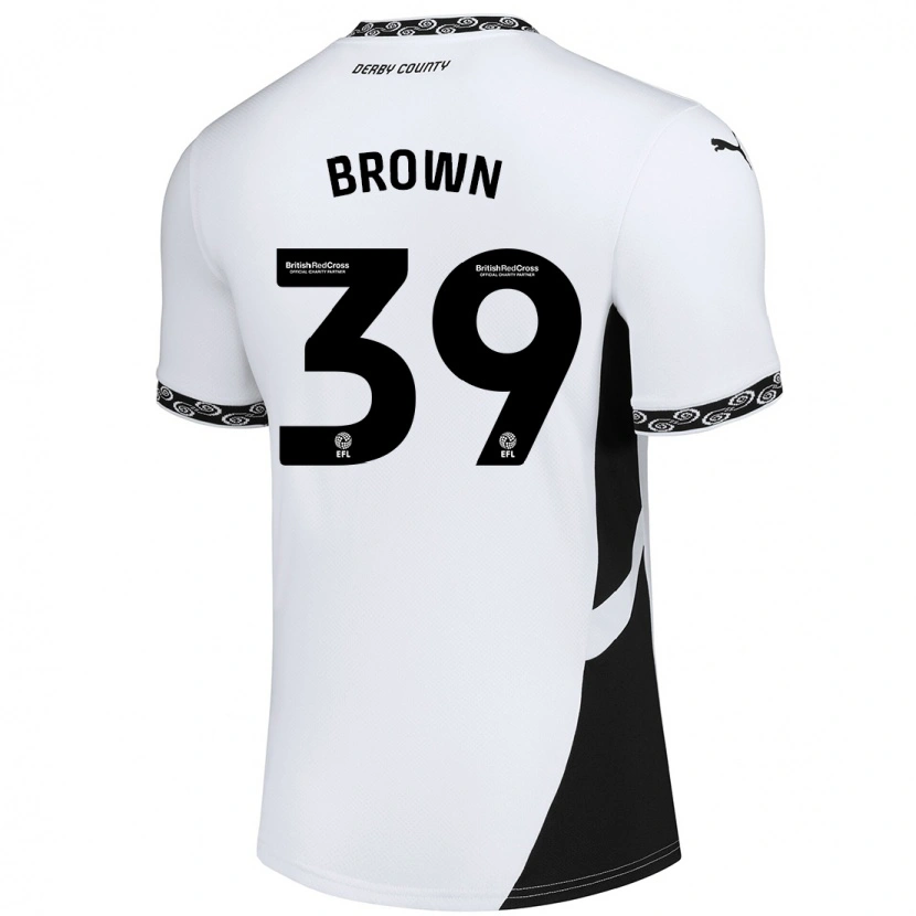 DanxenレディースDajaune Brown#39白 黒ホームシャツ2024/25ジャージーユニフォーム