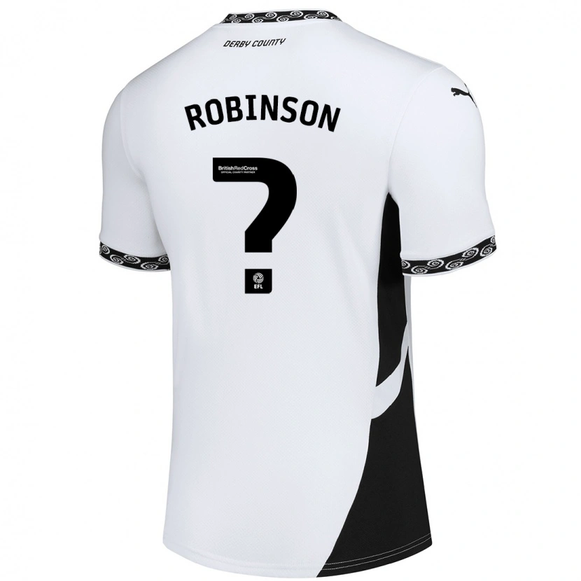 DanxenレディースKeilen Robinson#0白 黒ホームシャツ2024/25ジャージーユニフォーム