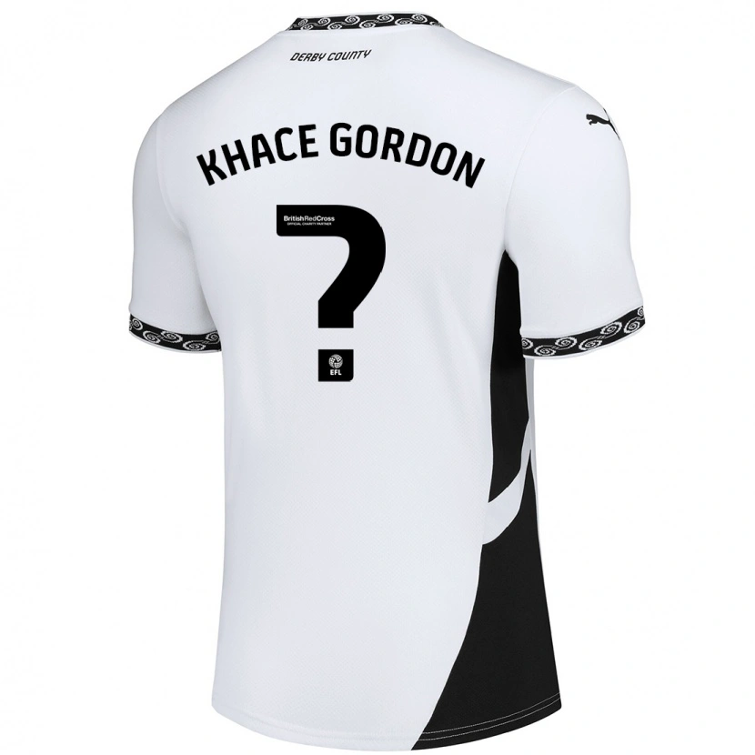 DanxenレディースKhace Gordon#0白 黒ホームシャツ2024/25ジャージーユニフォーム