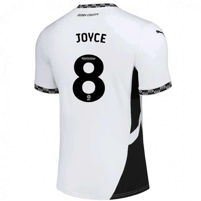 DanxenレディースEmily Joyce#8白 黒ホームシャツ2024/25ジャージーユニフォーム