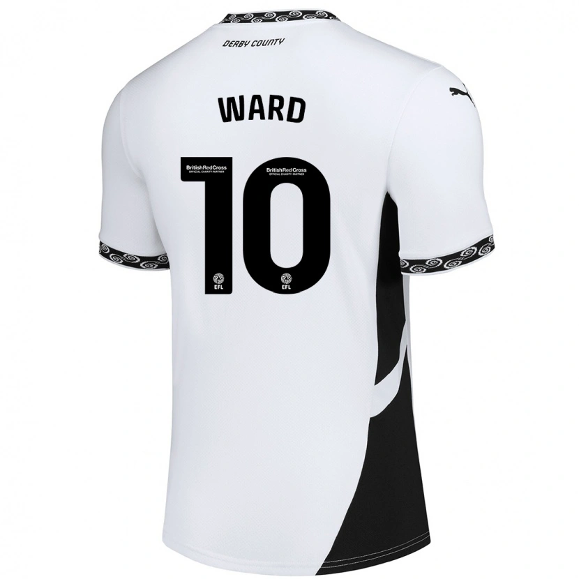 DanxenレディースHannah Ward#10白 黒ホームシャツ2024/25ジャージーユニフォーム