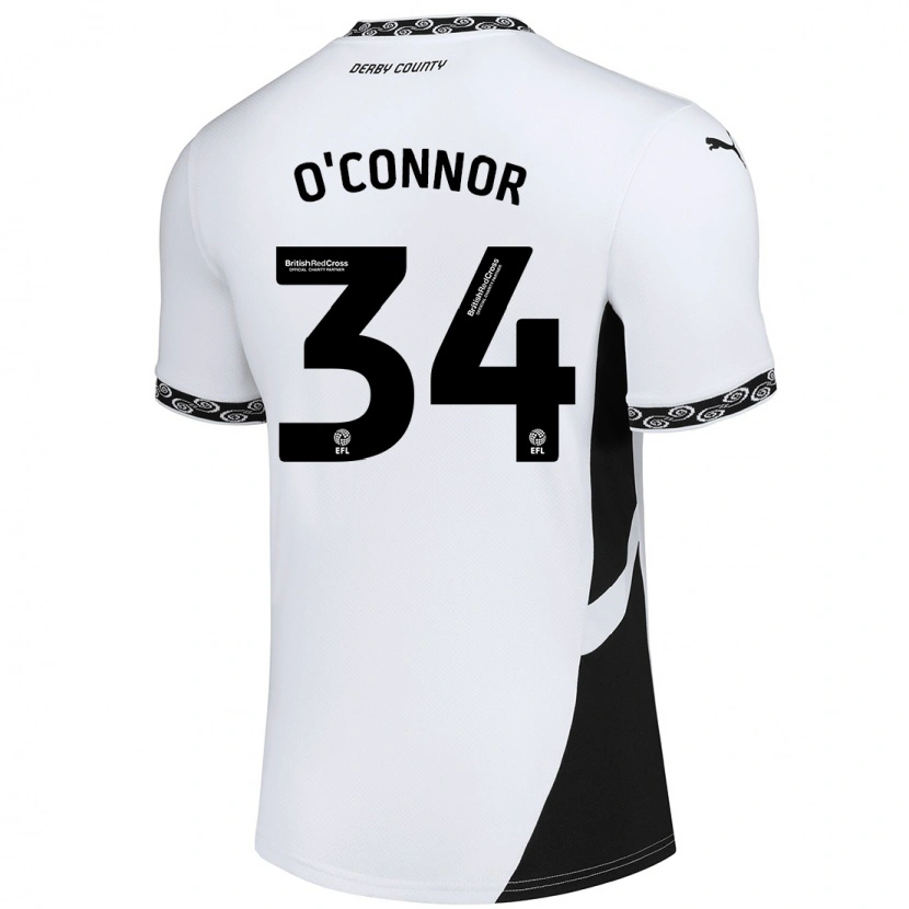 DanxenレディースDolcie O'connor#34白 黒ホームシャツ2024/25ジャージーユニフォーム