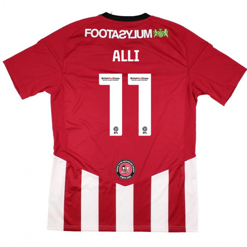 DanxenレディースMillenic Alli#11赤 白ホームシャツ2024/25ジャージーユニフォーム