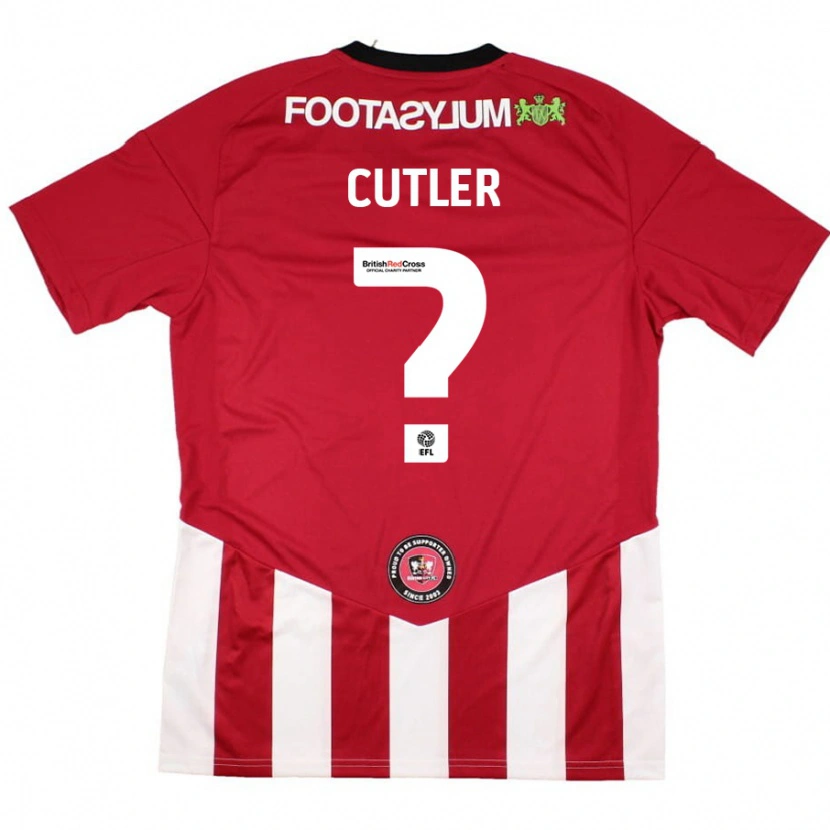 DanxenレディースTheo Cutler#0赤 白ホームシャツ2024/25ジャージーユニフォーム