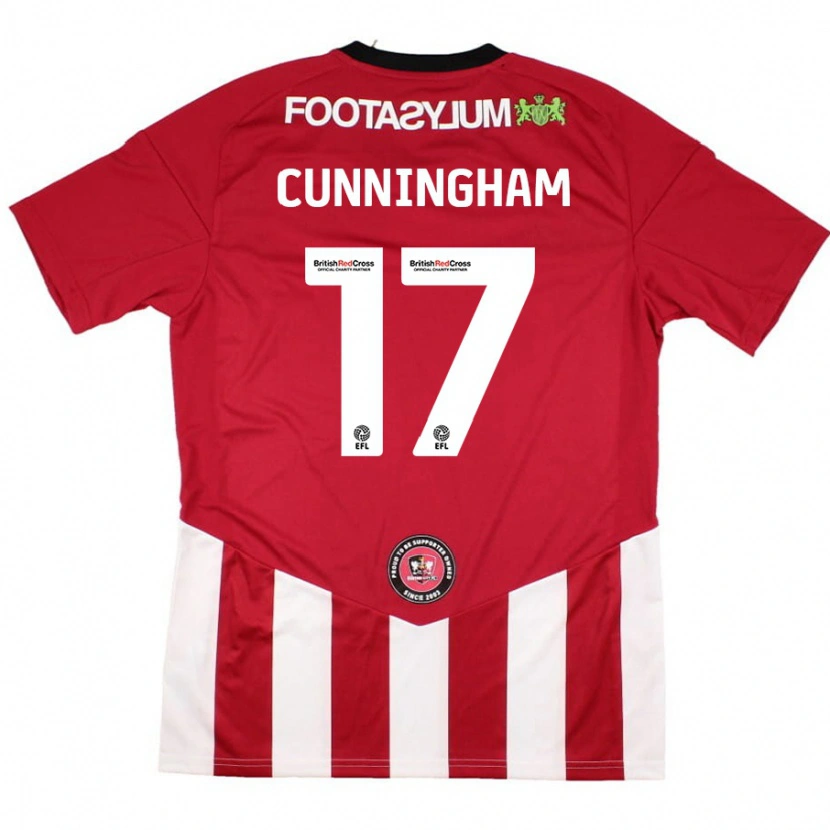 DanxenレディースZoe Cunningham#17赤 白ホームシャツ2024/25ジャージーユニフォーム